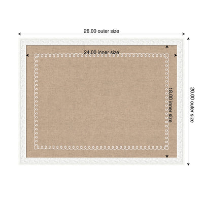 Pinboard White Scalloped Edge