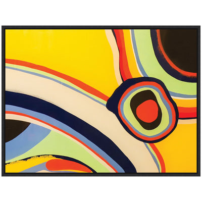 Sylvie Retro Bright Abstract True Color 2 Framed Canvas by Grant Mahr
