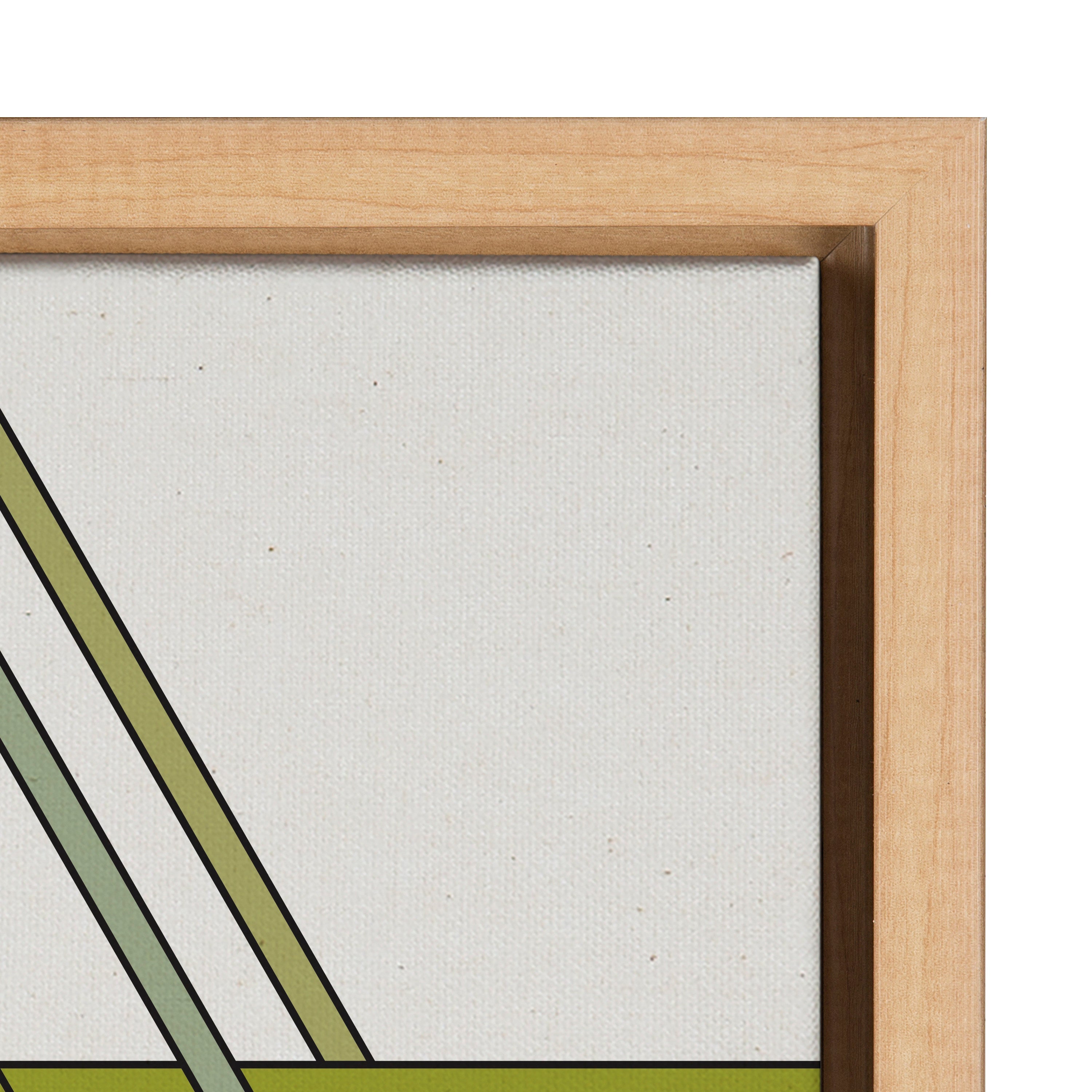 Sylvie Mid Century Modern Retro Tree Framed Canvas by kateandlaurel - product image 9 for Resin Society