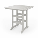 SoPoly 44 inch Savannah Square Bar Table in outdoor setting