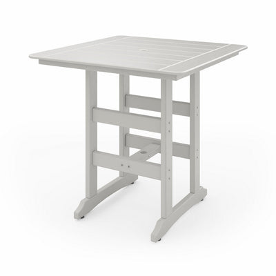 SoPoly 44 inch Savannah Square Bar Table in outdoor setting