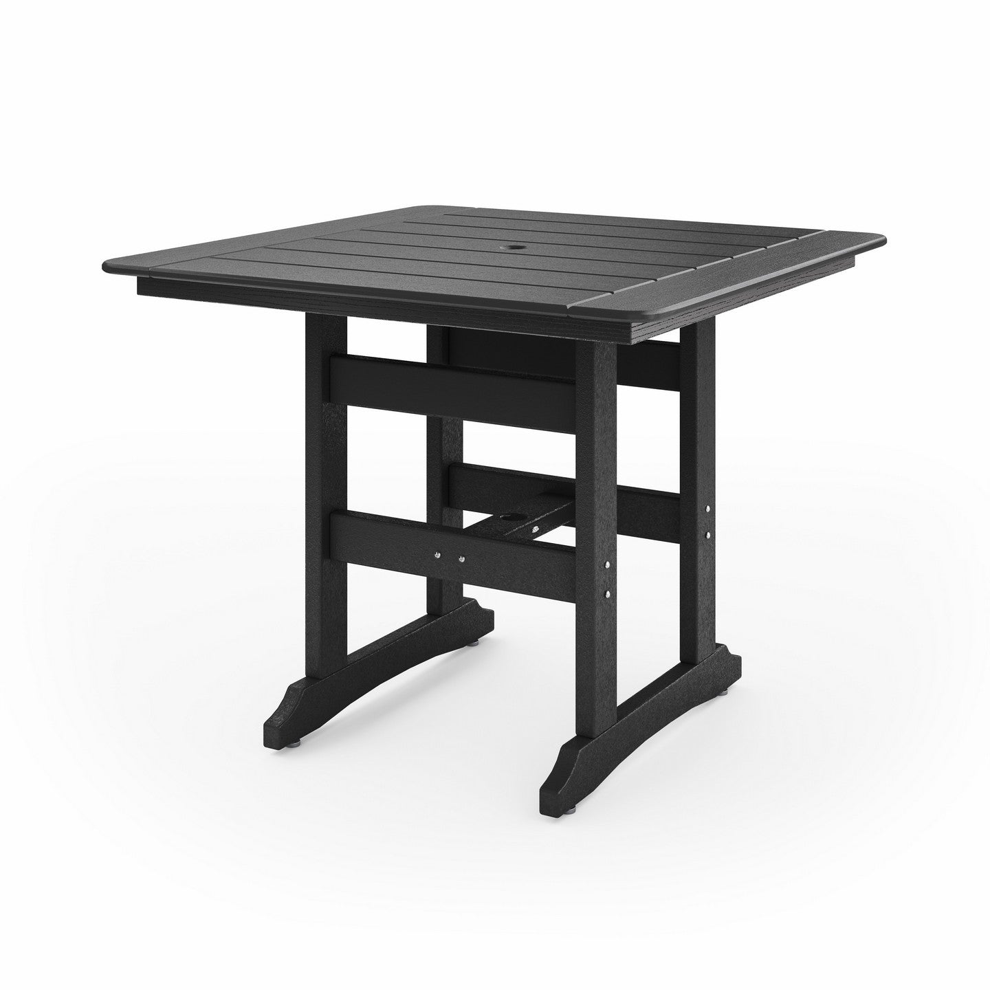 SoPoly 44 inch Savannah Square Counter Table in outdoor setting
