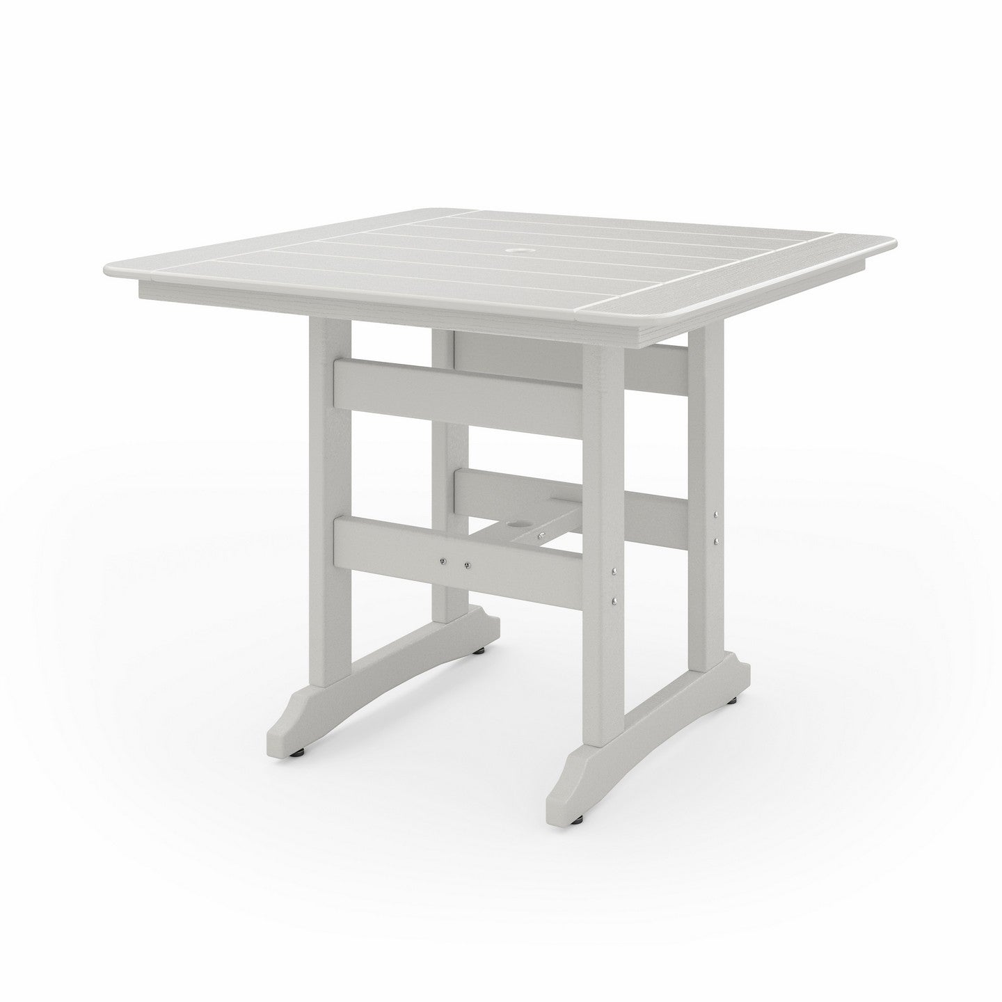SoPoly 44 inch Savannah Square Counter Table in outdoor setting