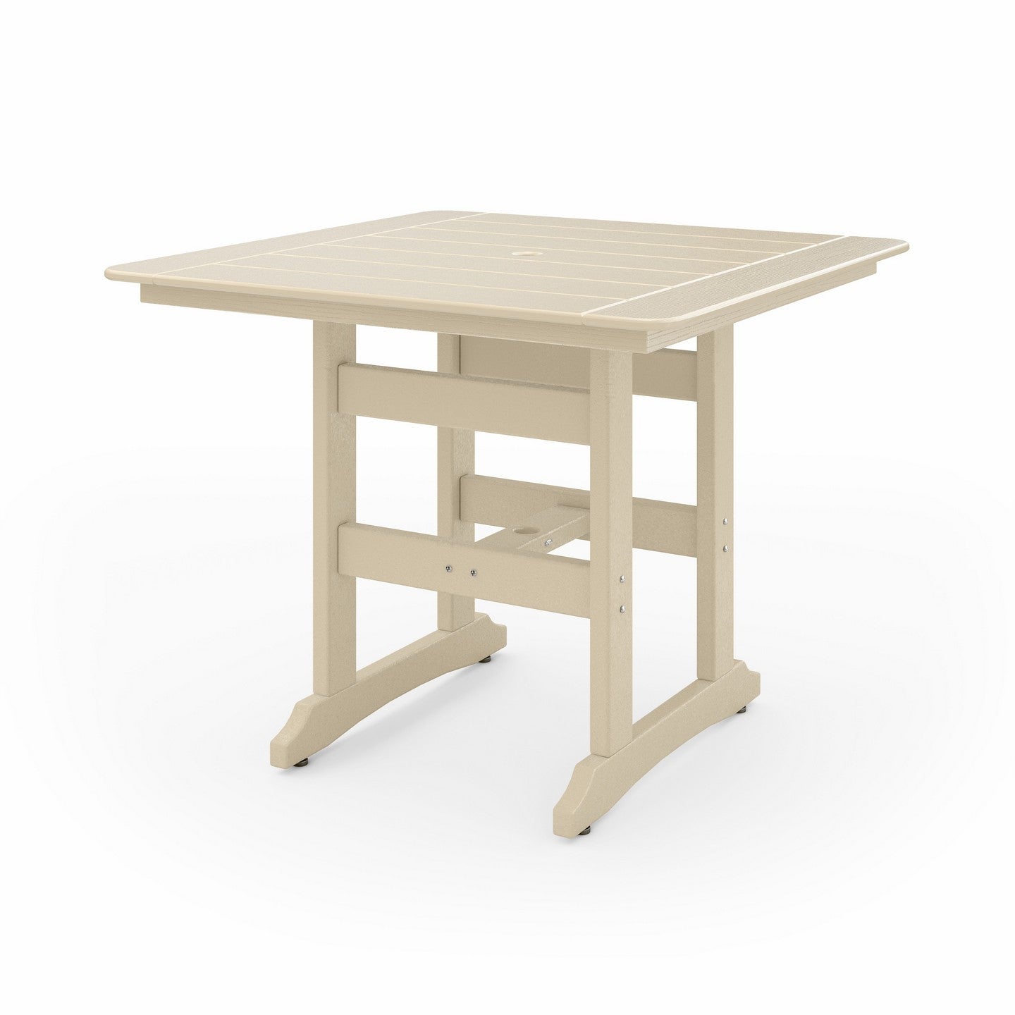 SoPoly 44 inch Savannah Square Counter Table in outdoor setting