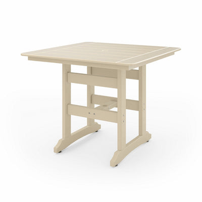 SoPoly 44 inch Savannah Square Counter Table in outdoor setting