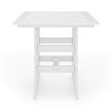 SoPoly 44 inch Savannah Square Bar Table in outdoor setting
