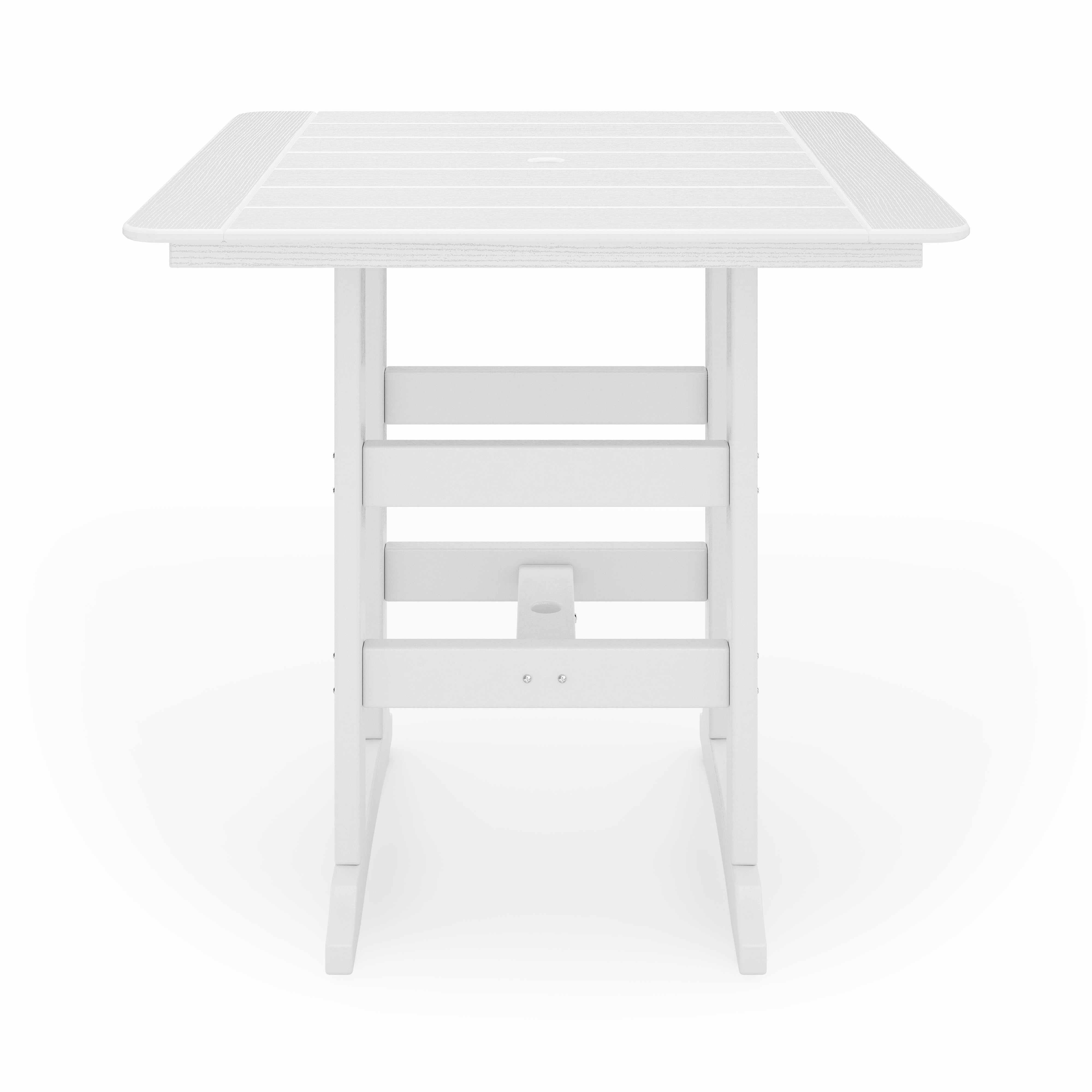 SoPoly 44 inch Savannah Square Bar Table in outdoor setting