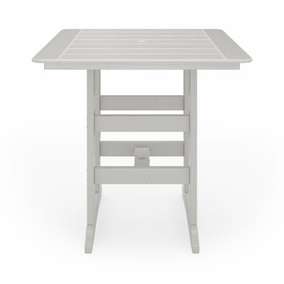 SoPoly 44 inch Savannah Square Bar Table in outdoor setting