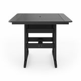 SoPoly 44 inch Savannah Square Counter Table in outdoor setting