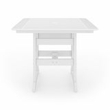 SoPoly 44 inch Savannah Square Counter Table in outdoor setting