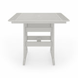 SoPoly 44 inch Savannah Square Counter Table in outdoor setting