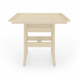 SoPoly 44 inch Savannah Square Counter Table in outdoor setting