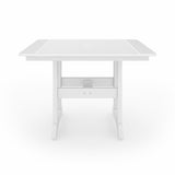 SoPoly 44 inch Savannah Square Dining Table in outdoor setting