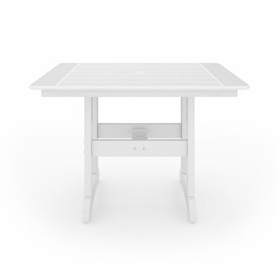 SoPoly 44 inch Savannah Square Dining Table in outdoor setting