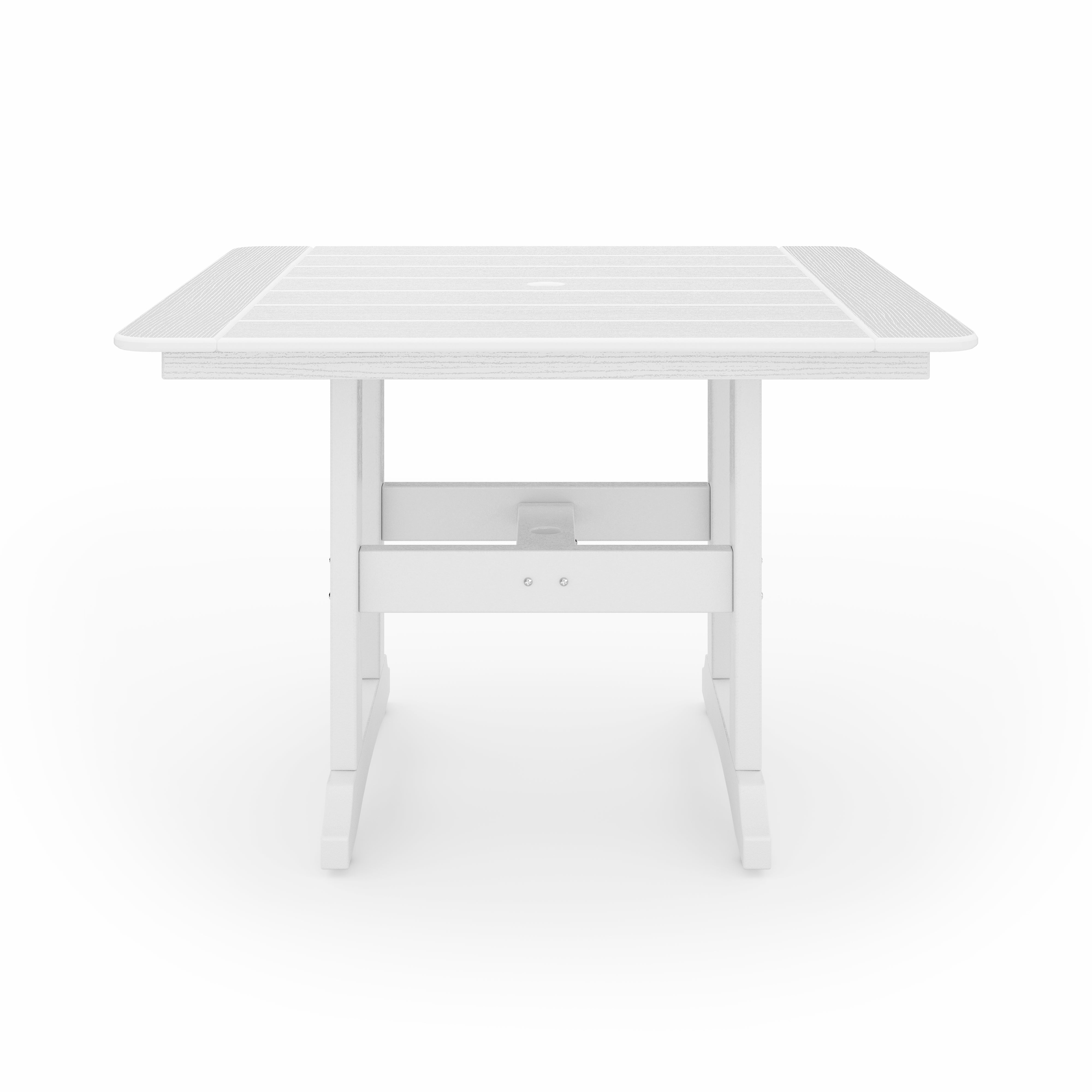 SoPoly 44 inch Savannah Square Dining Table in outdoor setting