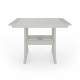SoPoly 44 inch Savannah Square Dining Table in outdoor setting
