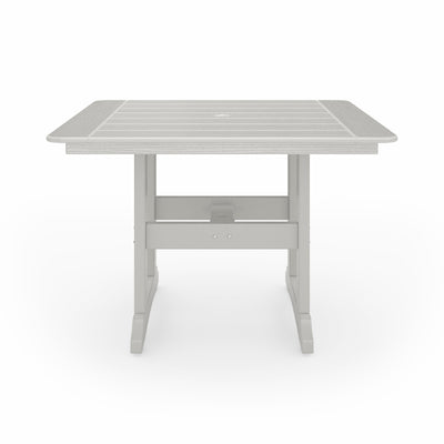SoPoly 44 inch Savannah Square Dining Table in outdoor setting
