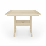 SoPoly 44 inch Savannah Square Dining Table in outdoor setting