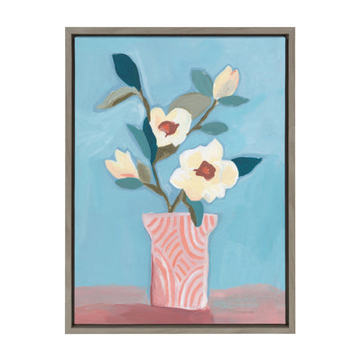 Sylvie Magnolia Blooms Framed Canvas by kateandlaurel - product image 8 for Resin Society