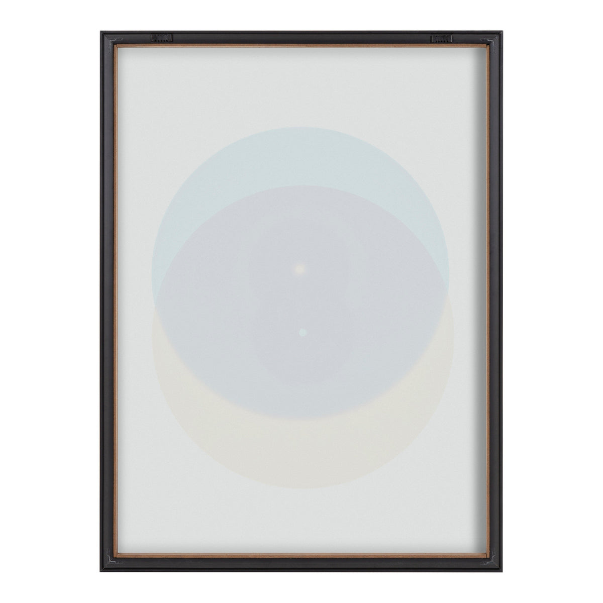 Blake Colorful Records Blue Yellow Framed Printed Glass by kateandlaurel - product image 4 for Resin Society