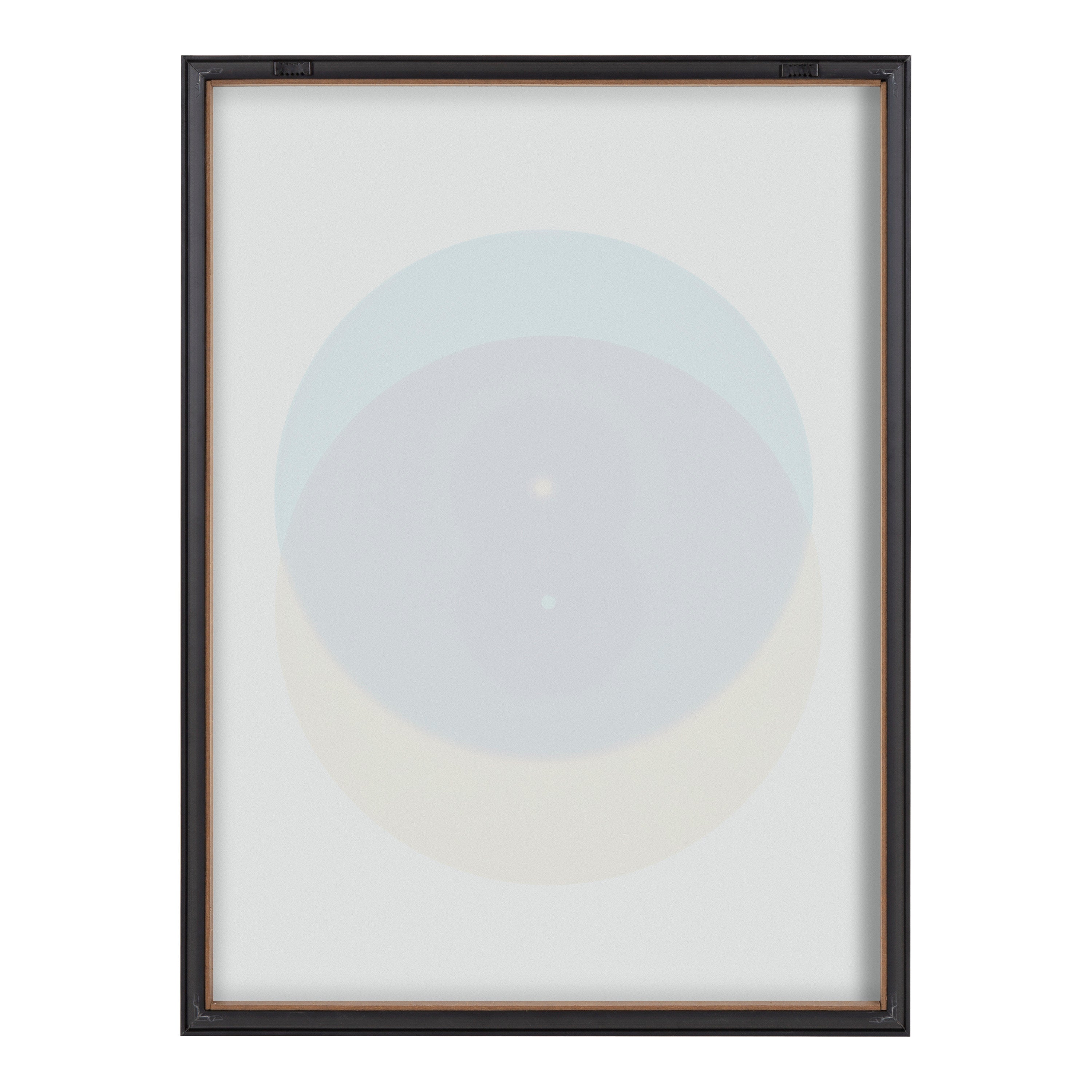 Blake Colorful Records Blue Yellow Framed Printed Glass by kateandlaurel - product image 4 for Resin Society