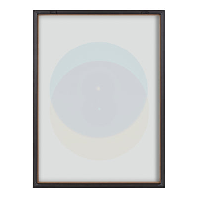 Blake Colorful Records Blue Yellow Framed Printed Glass by kateandlaurel - product image 4 for Resin Society