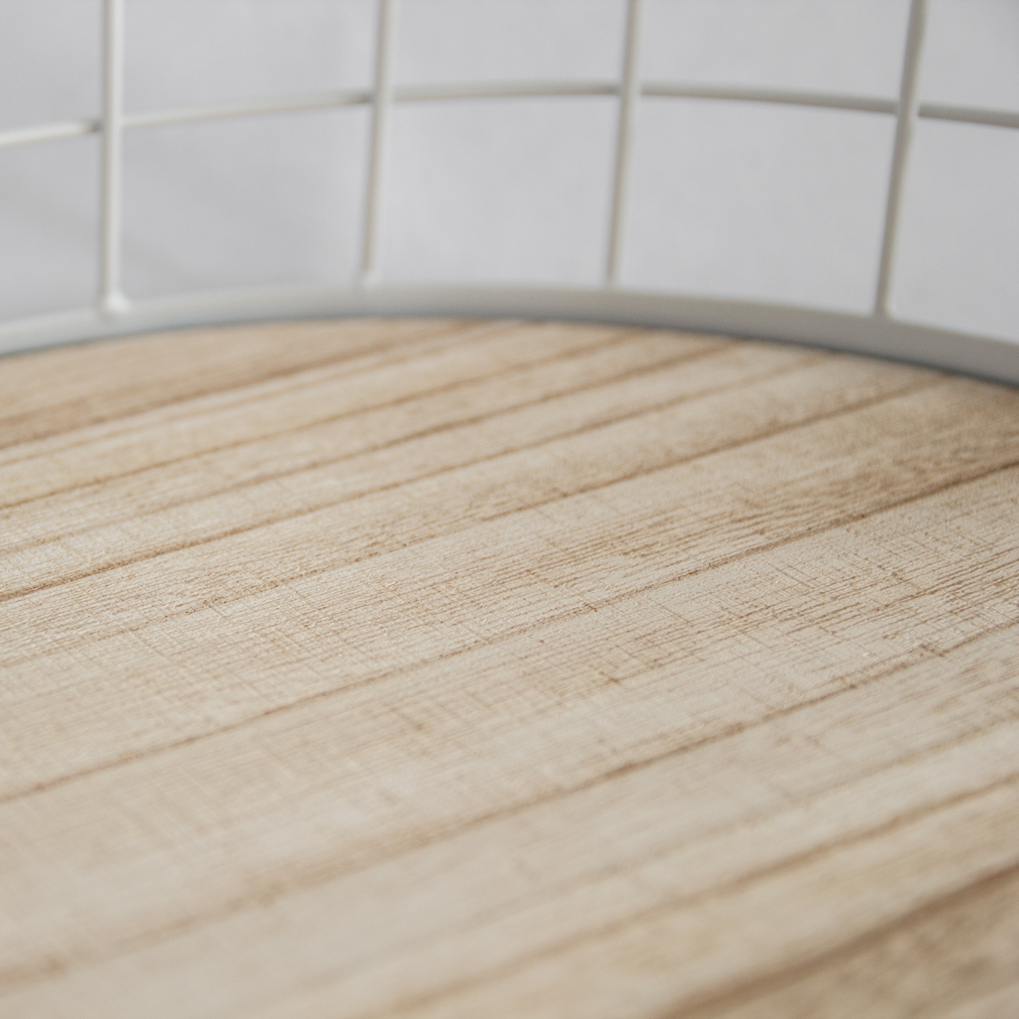 Oval Metal & Wood Decorative Tray — Rustic White Accent Tray for Home by Porto Boutique - product image 3 for Resin Society