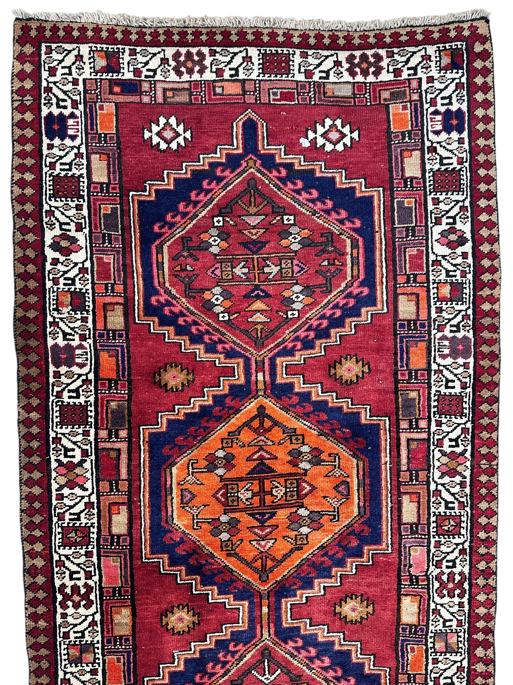 Vintage Persian Sarab Wool Runner Rug 3’4 x 10’7” by Rugistan - product image 7 for Resin Society