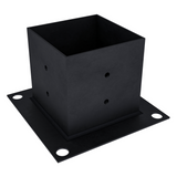 Pergola Base Bracket for 4x4 wood posts secured to a base