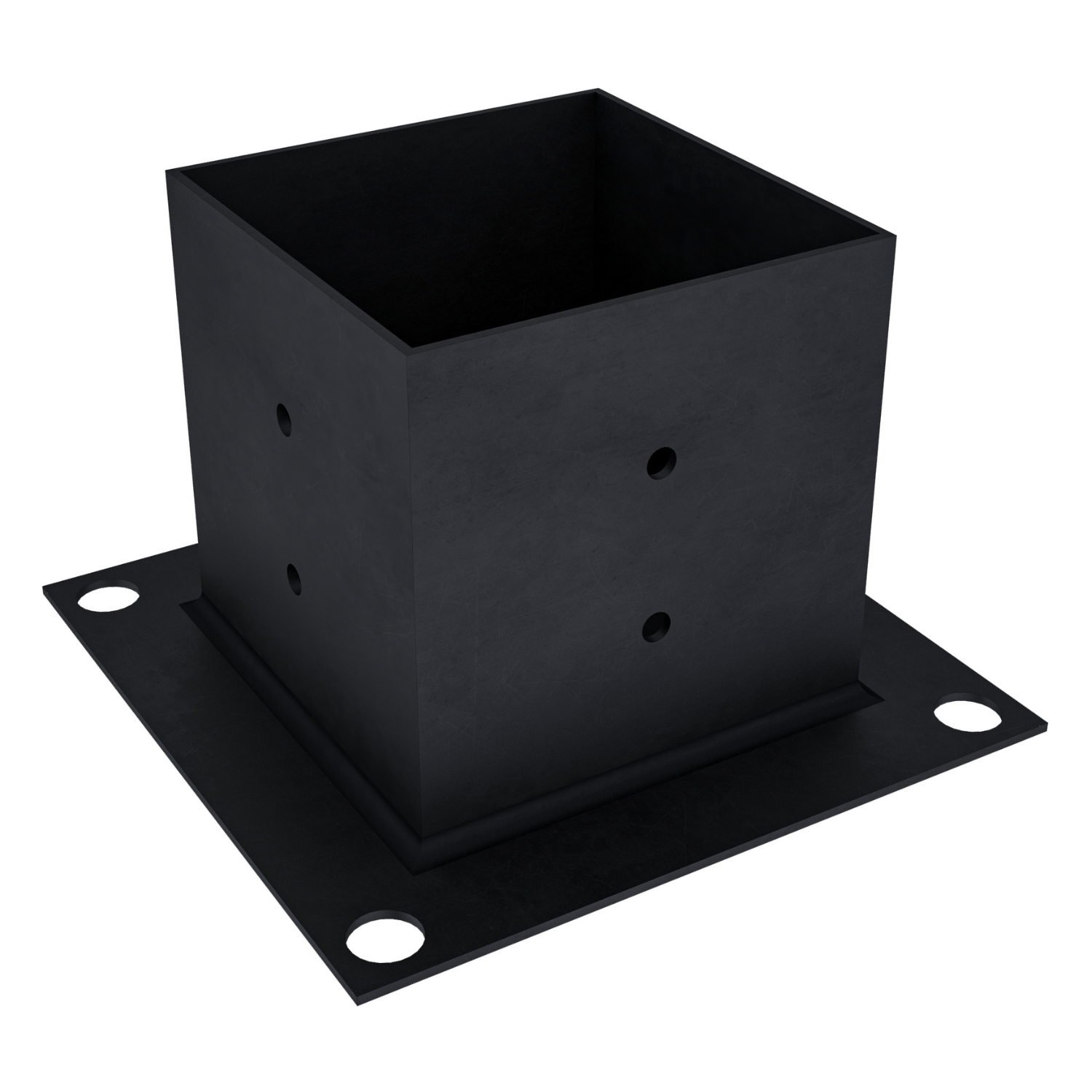 Pergola Base Bracket for 4x4 wood posts secured to a base