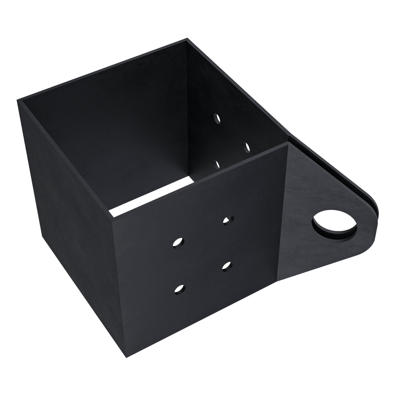 4x4 Corner Hanger Bracket for Hanging a Hammock steel bracket with screws on white background