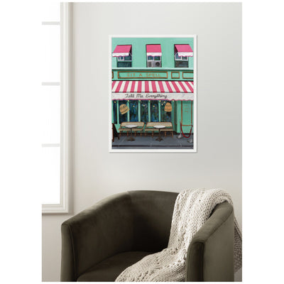 Sit A Spell by Krista V.
Allenstein Framed Canvas Wall Art Print