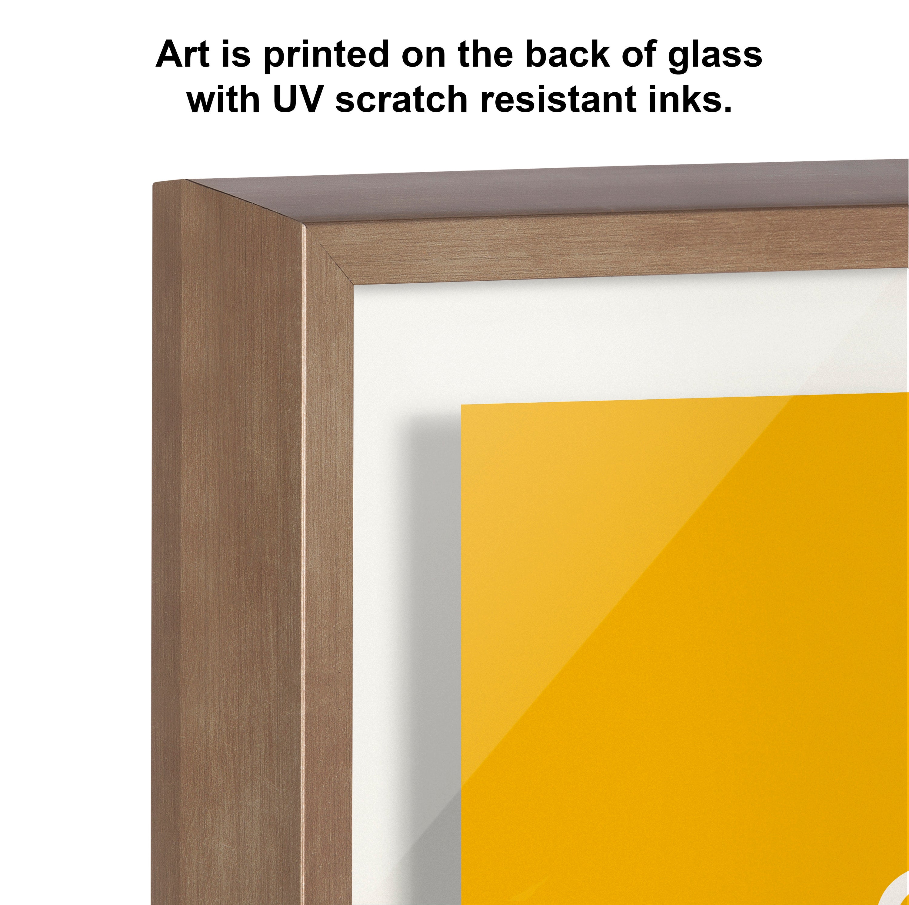Blake Call Me Old Fashioned Yellow Framed Printed Glass by The Creative by kateandlaurel - product image 3 for Resin Society