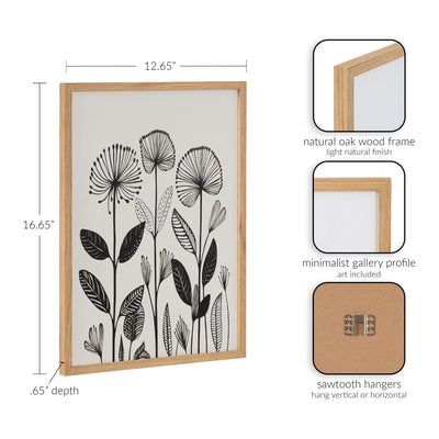 Gallery Simple Modern Linocut Botanicals Print by The Creative Bunch Studio