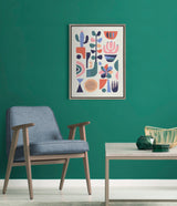 Sylvie Mid Century Succulents Framed Canvas by kateandlaurel - product image 14 for Resin Society