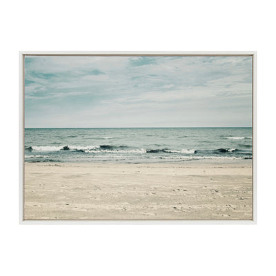 Sylvie Beach 2 Framed Canvas