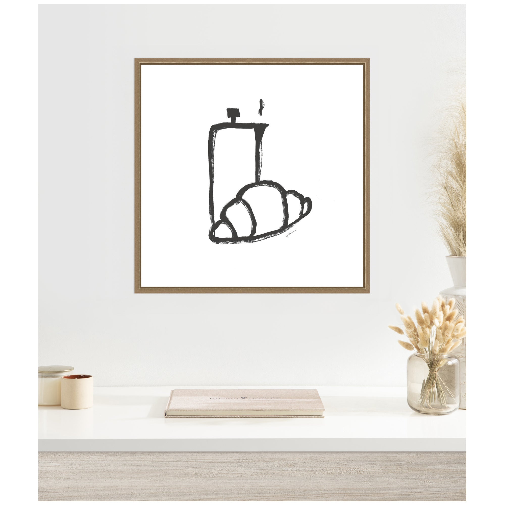 Breakfast Club No.
2 by Gabrielly Guedes Framed Canvas Wall Art Print