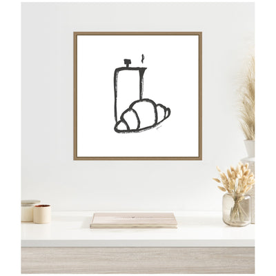 Breakfast Club No.
2 by Gabrielly Guedes Framed Canvas Wall Art Print