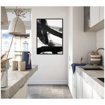 Black Mark No.
1 by Amy Lighthall Framed Canvas Wall Art Print