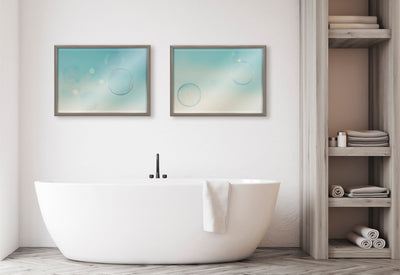Blake Bubble Rectangle II Framed Printed Glass by Laura Evans by kateandlaurel - product image 6 for Resin Society