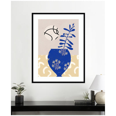 Pottery Poem No3 by Treechild Framed Wall Art Print