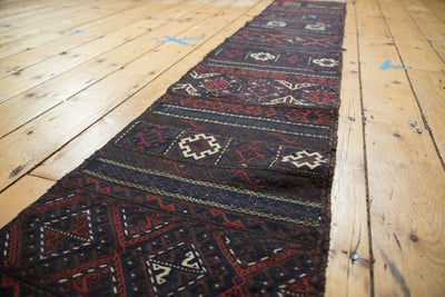 1.5x10.5 Antique Belouch Soumac Rug Runner by Old New House® - product image 3 for Resin Society