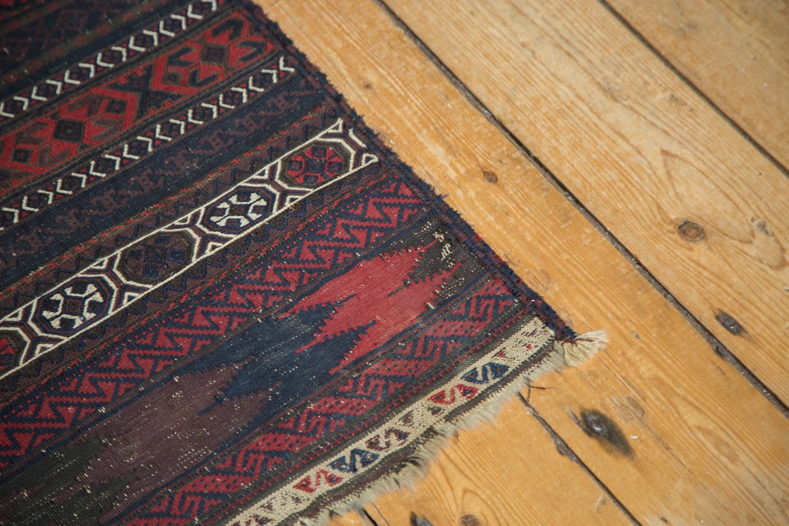 1.5x10.5 Antique Belouch Soumac Rug Runner by Old New House® - product image 5 for Resin Society