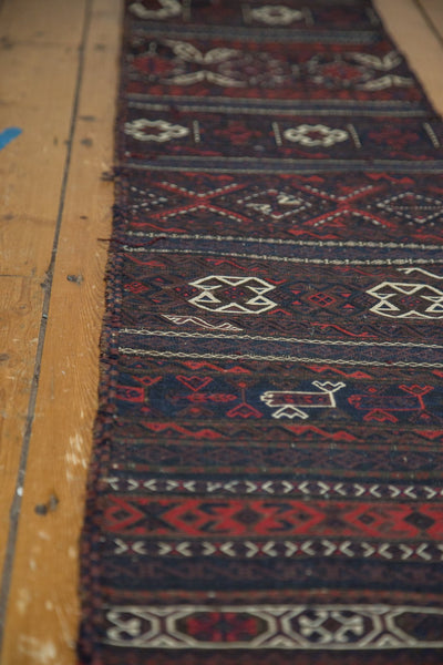 1.5x10.5 Antique Belouch Soumac Rug Runner by Old New House® - product image 6 for Resin Society