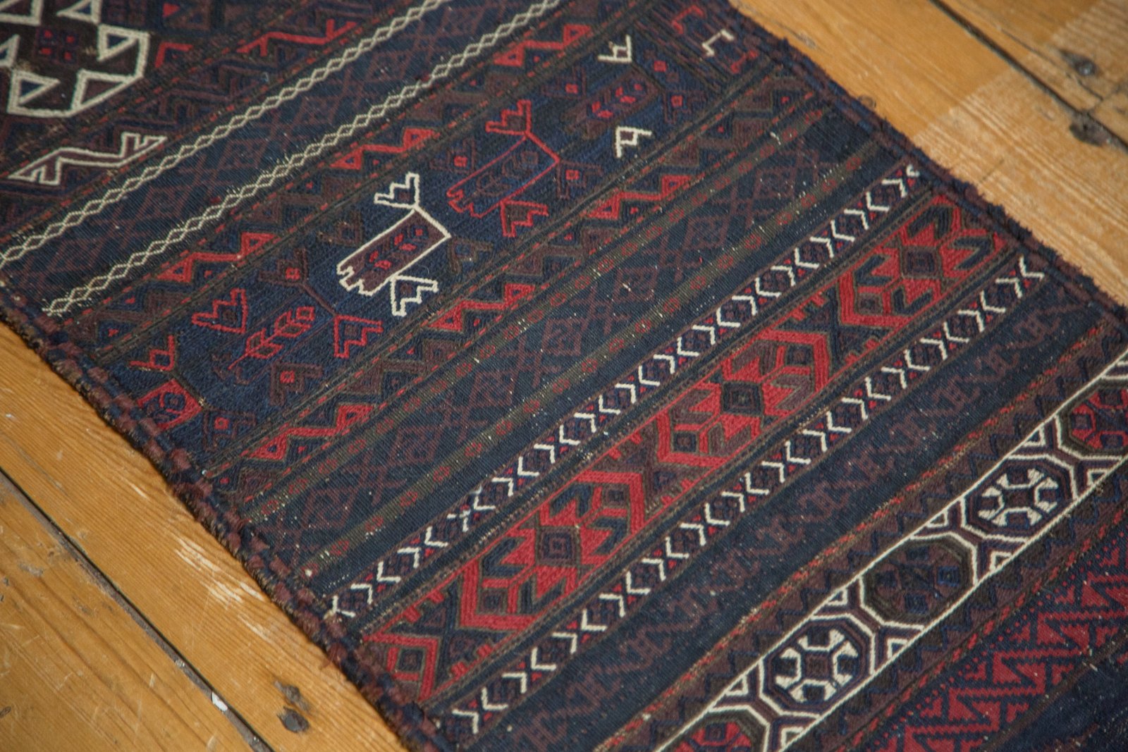 1.5x10.5 Antique Belouch Soumac Rug Runner by Old New House® - product image 8 for Resin Society