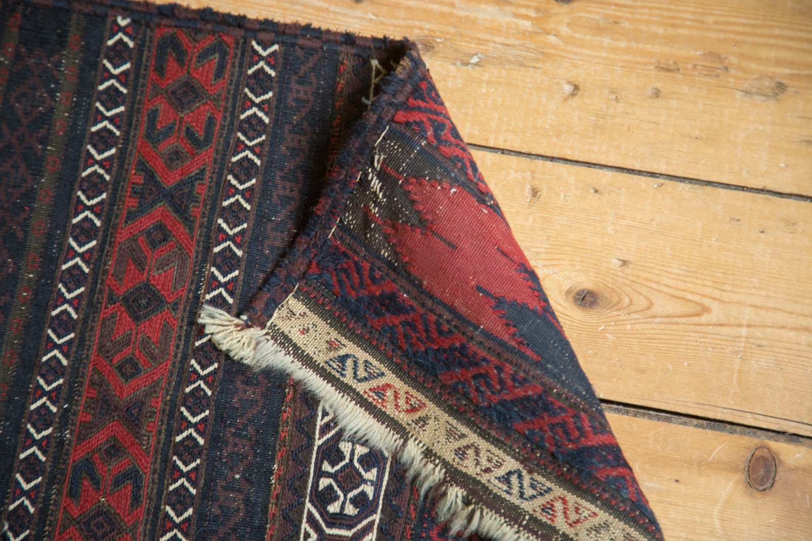 1.5x10.5 Antique Belouch Soumac Rug Runner by Old New House® - product image 9 for Resin Society