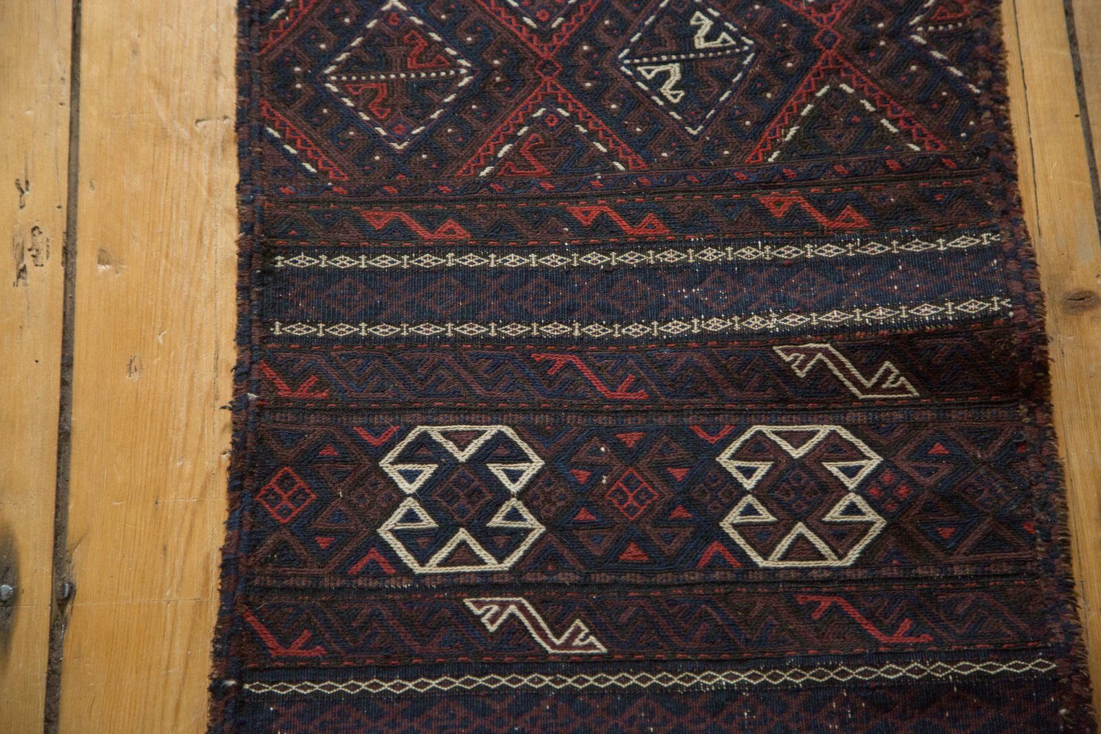 1.5x10.5 Antique Belouch Soumac Rug Runner by Old New House® - product image 11 for Resin Society