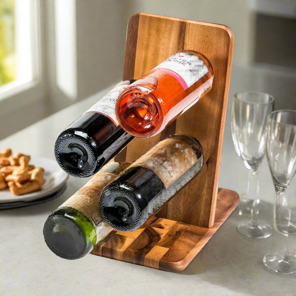 Floating Wine Bottle Holder - 4 bottle by Kalmar Home - main product image for Resin Society