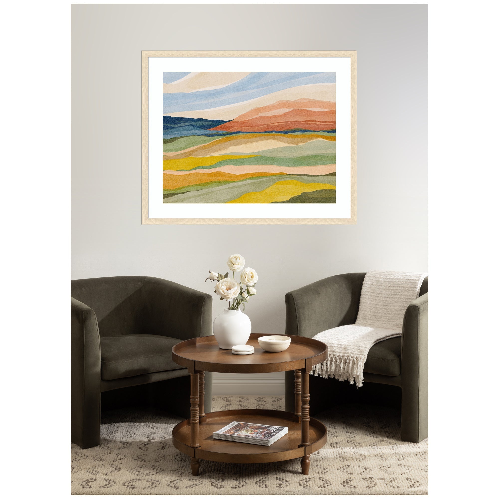 Framed Art Vibrant Rhythm by Nikita Jariwala