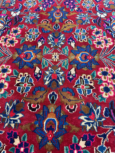 Persian Mashhad I Fine Allover Rug Wool 7 x 10 by Rugistan - product image 4 for Resin Society
